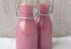 Smoothie framboises-myrtilles pour la route !