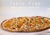 Tarte Fine Parmesan, Basilic, Chèvre Frais, Abricot & Pistache