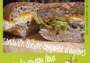 Sandwich chèvre compotée d'oignons coulis de poivron doux