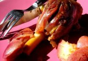 agneau & pêche de vigne