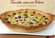 Tarte sablée amandes et raisins