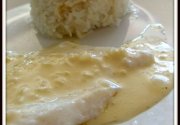 Filets de sole vapeur, sauce au rhum - filetes de lenguado al vapor, salsa al ron