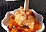 Idée apéritive ludique et voyageuse avec du lapin : acras et rougail-carotte !