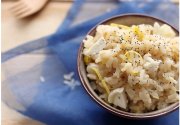 Risotto au poireau, Chabichou et zestes de citron