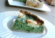 Quiche moelleuse chèvre épinards