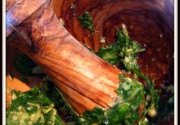 Ecrasee de pommes de terre au pesto - pure de papas al pesto