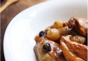 Coquelet au cidre et caramel épicé