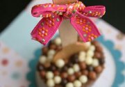 Cuillère de chocolat à tremper dans du lait chaud, ou sucette chocolatée