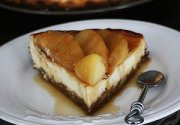Cheescake aux pommes caramélisées au beurre salé