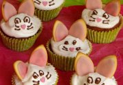 Cupcakes lapins pour Pâques (meringue italienne et nutella)