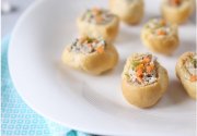 Petits choux aux rillettes de maquereau