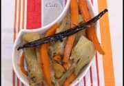 Fricassee de fenouils & carottes a la vanille - fricassee de hinojos & zanahorias a la vainilla