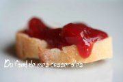 Confiture pêche/framboise